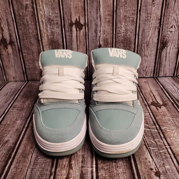 Vans Mens Hylane Skate Shoes Light Blue White Low Top Sneakers Size 11.5 - Picture 4 of 16